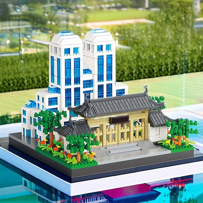 4300pcs World Famous School Building Blocks Model Gift