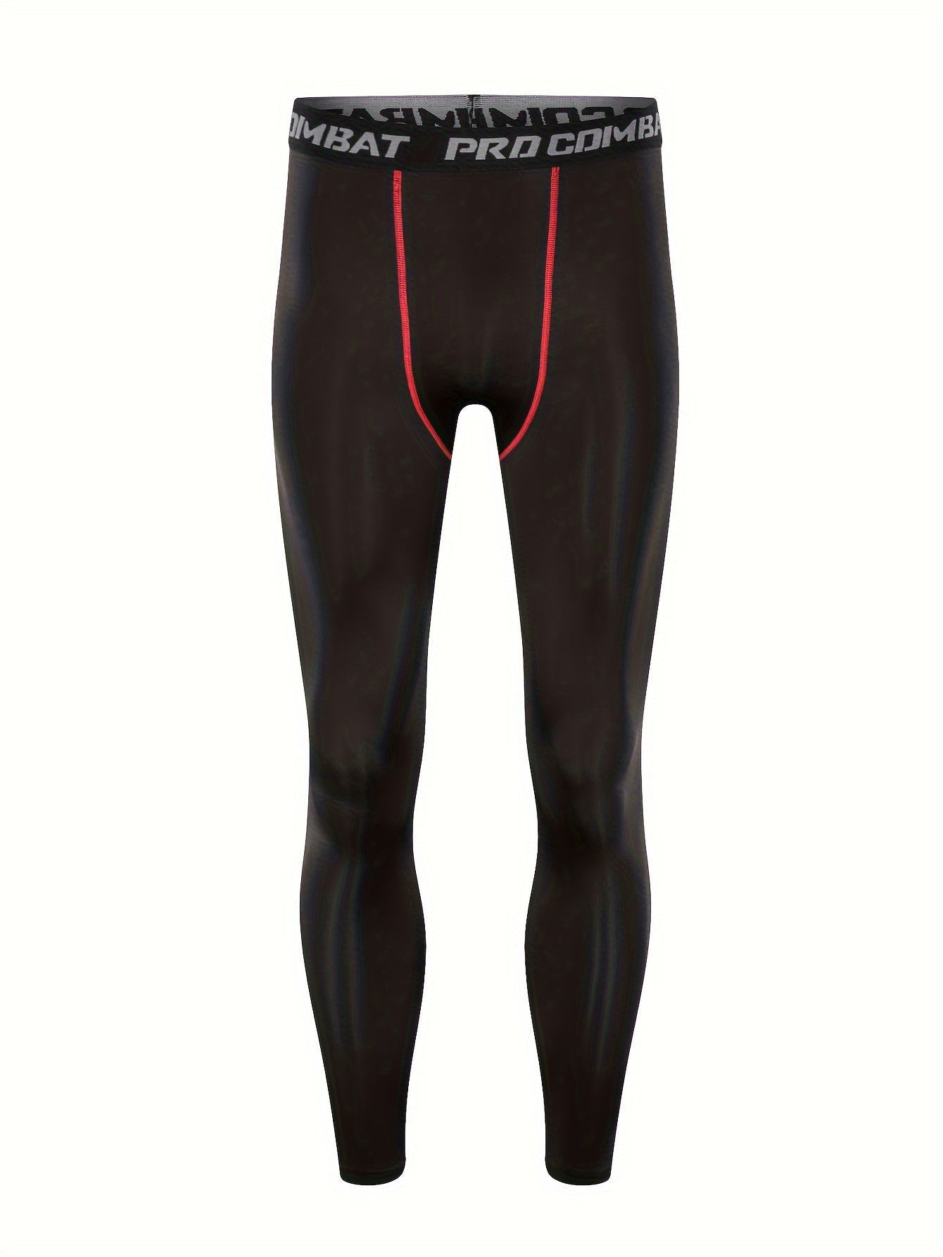 Men's Alphabets Pattern Compression Pants for Outdoor Fitness