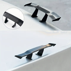 GT Style Carbon Look Car Rear Spoiler Mini Wing Small Model Decoration