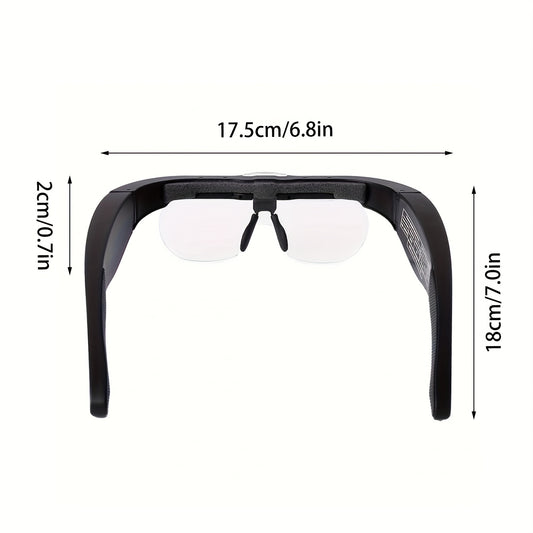 Rechargeable Magnifying Glasses Head Magnifier with LED Lights