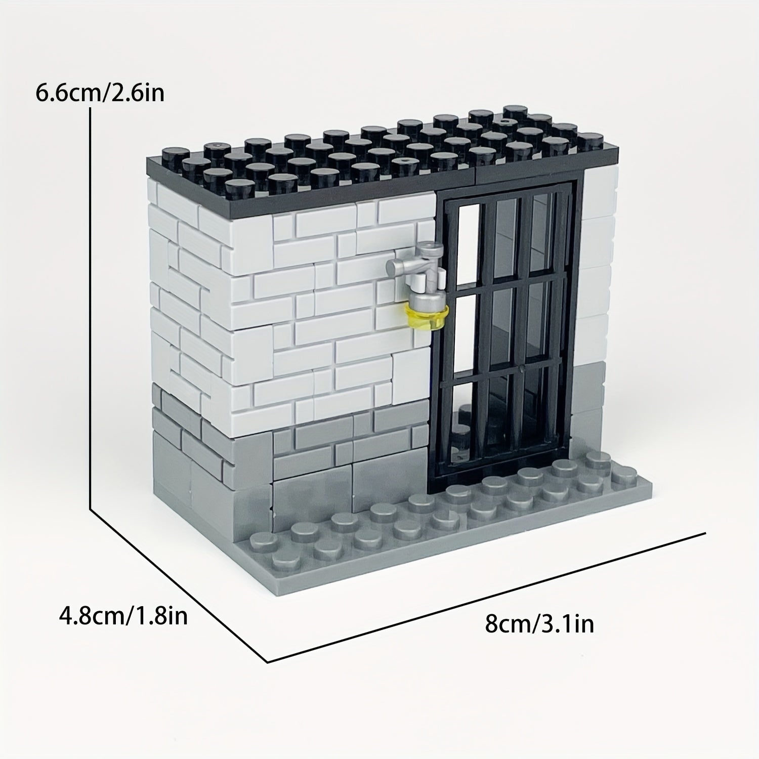 Prison Building Block Model with Confinement Room - Christmas Toy