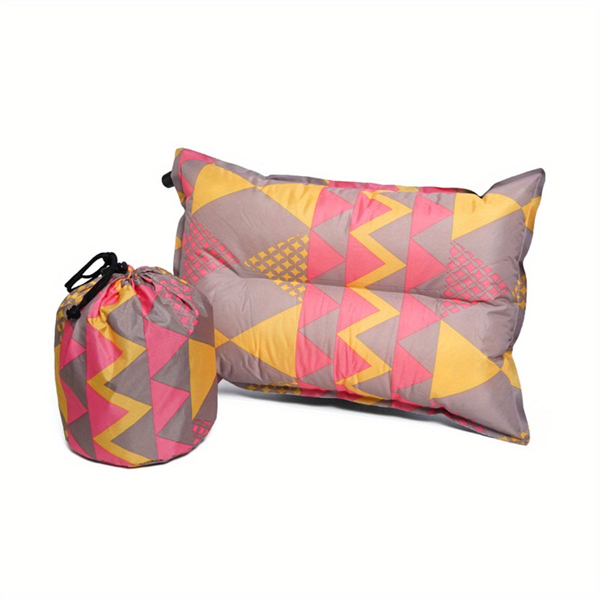 Ethnic Style Auto Inflatable Pillow Outdoor Leisure Camping Travel