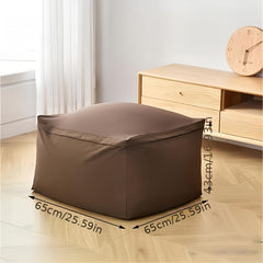 Cotton Linen Bean Bag Cover Soft Durable Protector for Bedroom Living Room