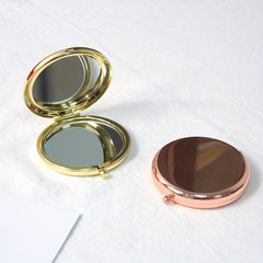 Double Side Round Cosmetic Folding Mirror Portable Beauty Mirror