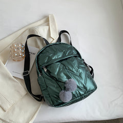 Women's Down Backpack Large Capacity for School Shopping Traveling