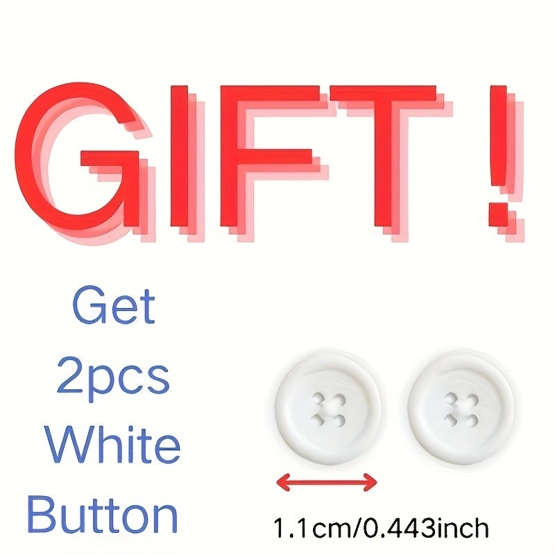 Deluxe Floral Buttons 2pcs Case Stitchless Simulated Flower Sewn Shirt Decor