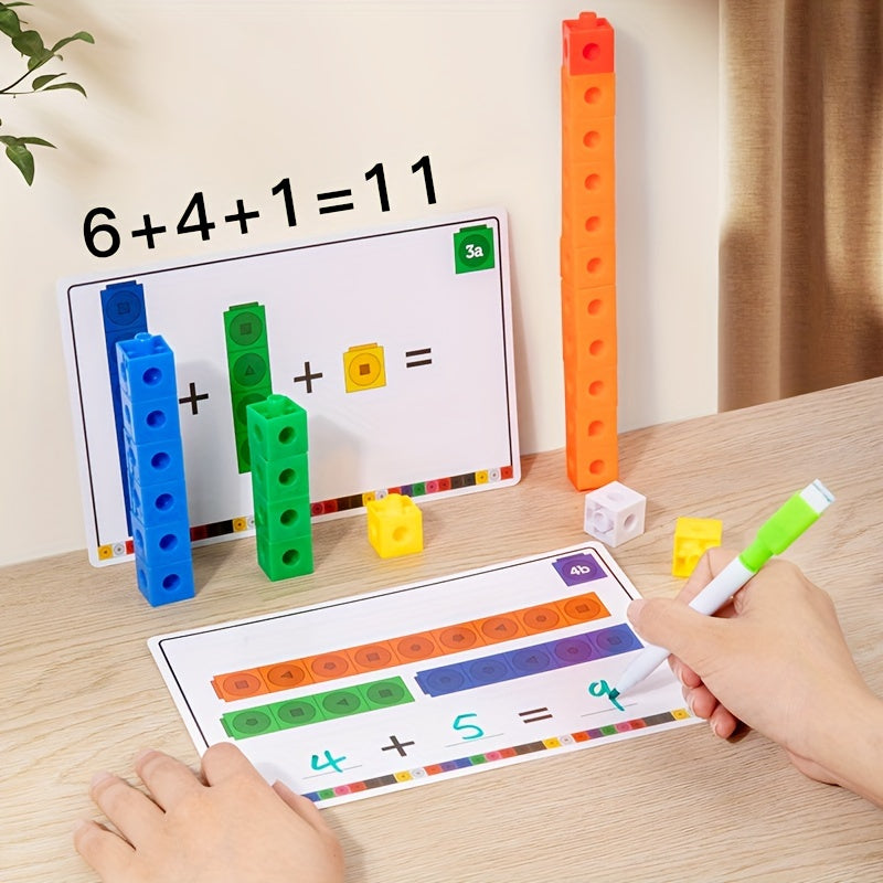 Cube Links Blocks Math Number Counting Leaning Toys Fun