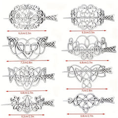 Viking Style Hairpin Celtic Crown Barrette Hair Accessories