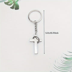 Creative Cross Keychain Alloy Key Chain Bag Purse Backpack Pendant