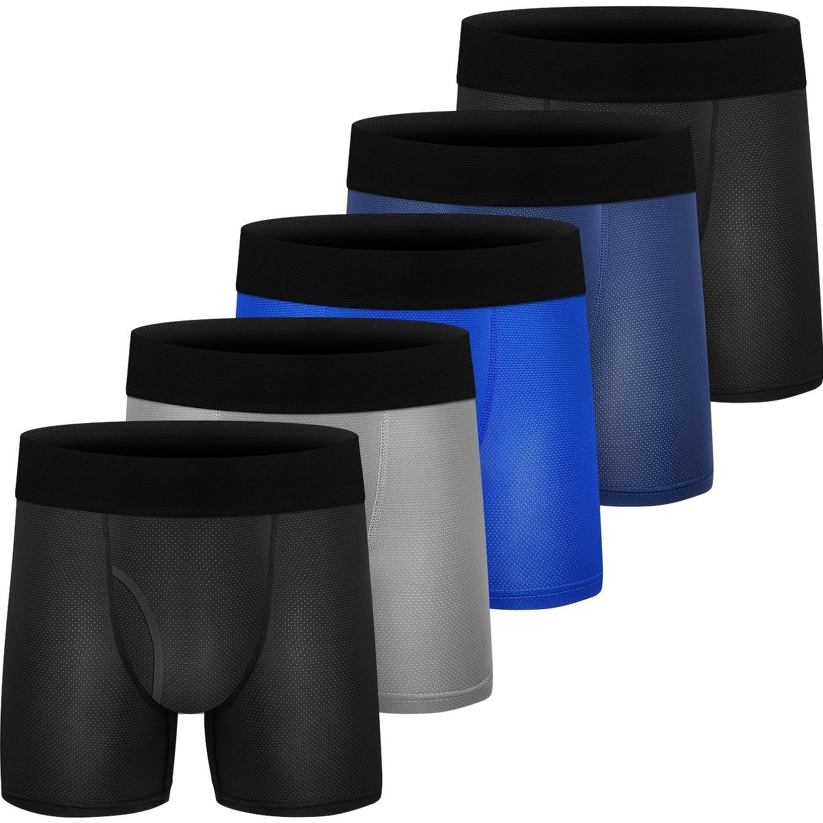 5pcs Boys Quick Dry Boxers Comfortable Sport Underwear