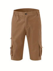 Men's Cotton Blend Cargo Shorts with Pockets
