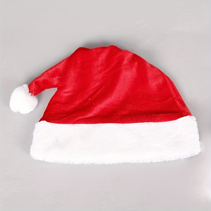 Plush Christmas Hat for Adults and Kids