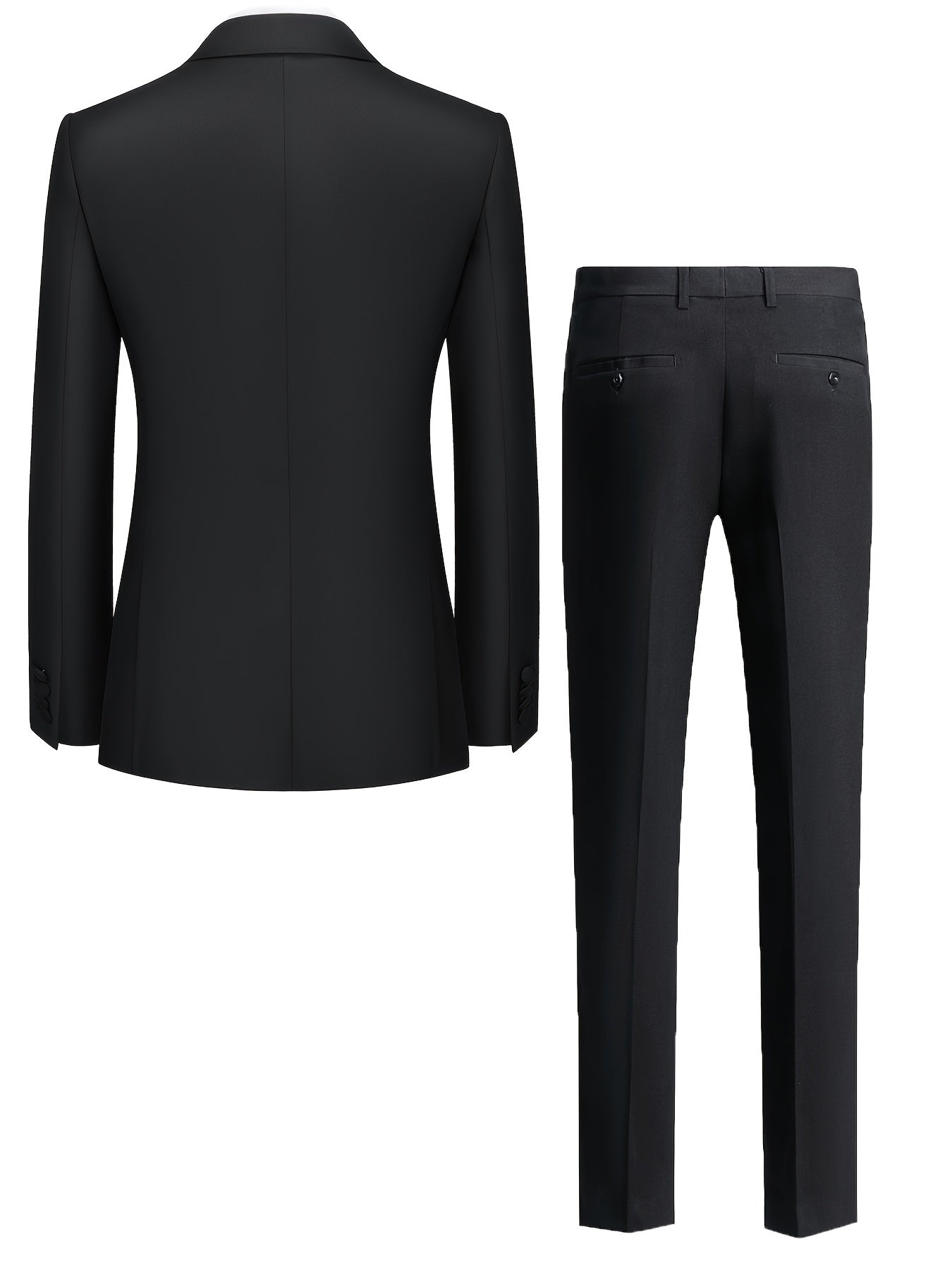 Men's Double Breasted Business Blazer Suit with Pants