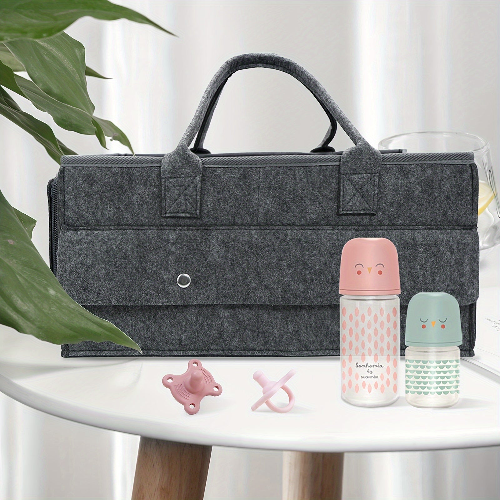 Foldable Diaper & Bottle Storage Tote - Perfect Mommy Handbag