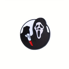 Funny Halloween Killer Dagger Brooch Men Gift