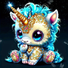 5D DIY Diamond Painting Cartoon Animal Cat Unicorn Fox Dragon Cross