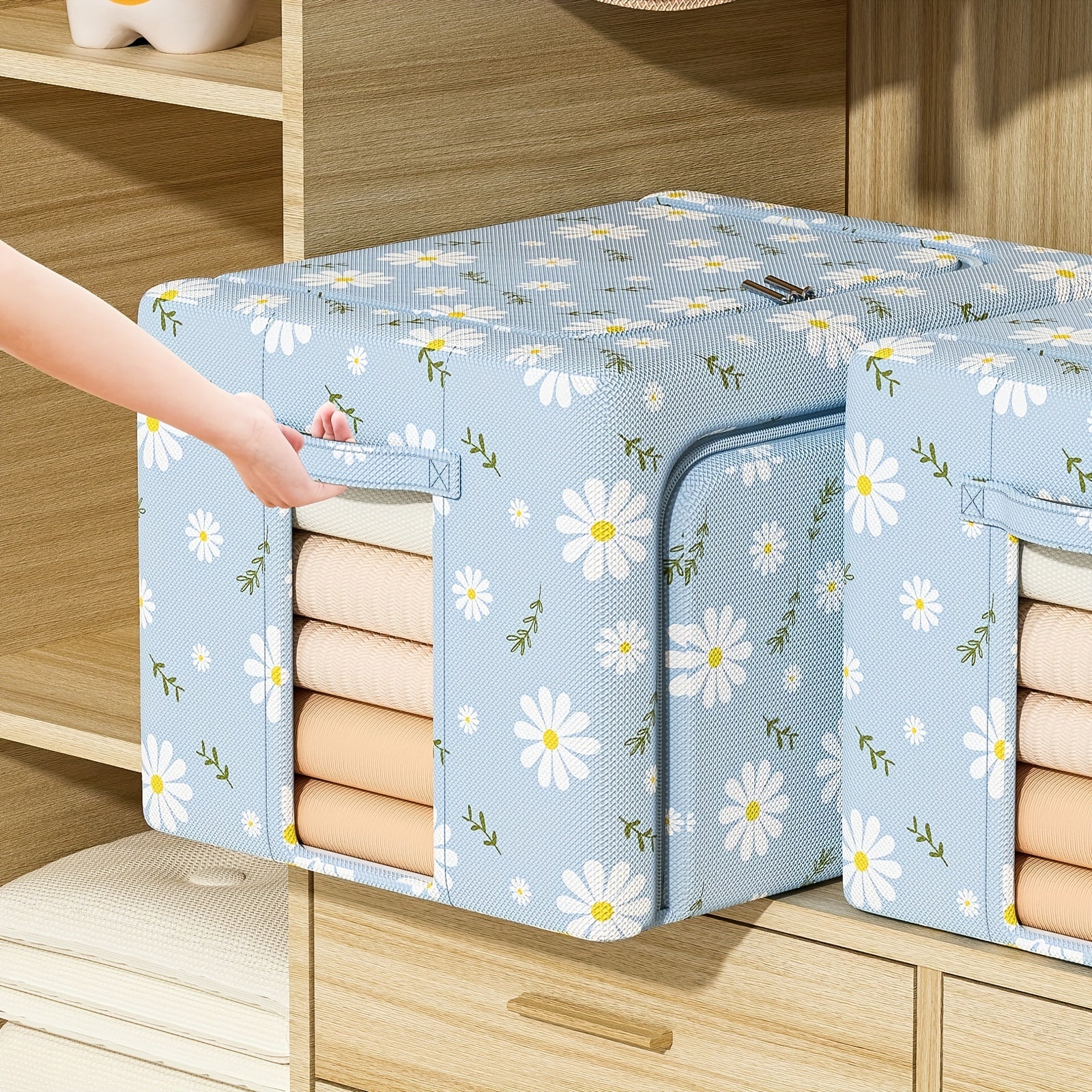 Foldable Clothes Storage Box Quilt Organizer Bag Extra Large Dustproof Bag