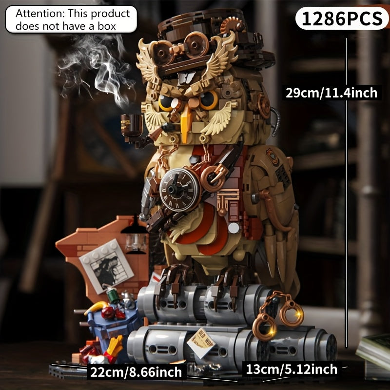 Owl Building Blocks Animal Toy Assembly Model DIY Decoration 1286pcs