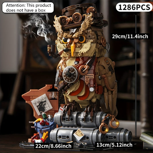 Owl Building Blocks Animal Toy Assembly Model DIY Decoration 1286pcs