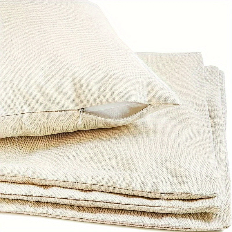 2pcs Blank Canvas Pillowcase Cream 45 Sofa Pillowcase