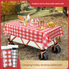 Waterproof Disposable Picnic Tablecloth Striped Plaid Pattern Home Decor