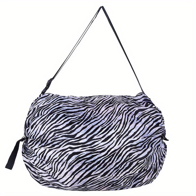 Folding Shopping Bag Storage Handbag Travel Drawstring Shoulder Bag