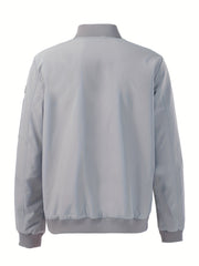 Men's Zipper Baseball Collar Jacket Windproof Waterproof