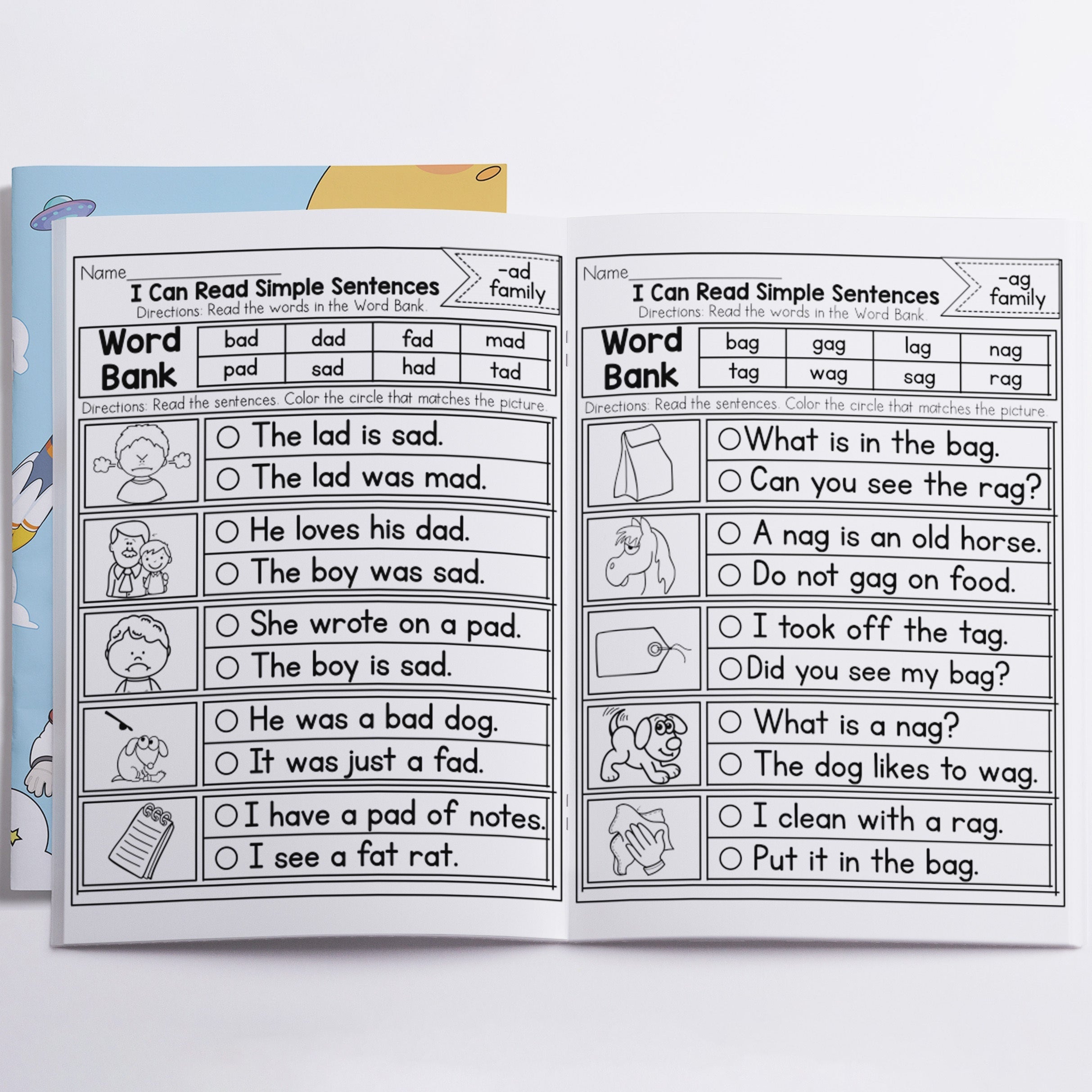 Alphabet Phonics Workbook Kids Ages 3 6 Letter Sound Puzzles