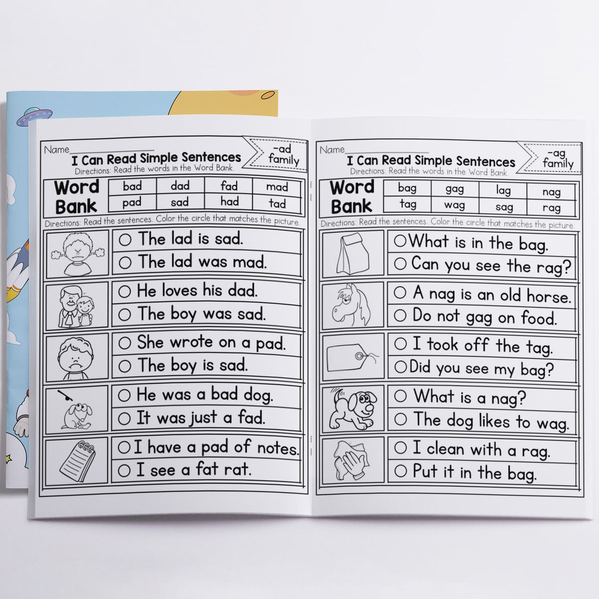 Alphabet Phonics Workbook Kids Ages 3 6 Letter Sound Puzzles
