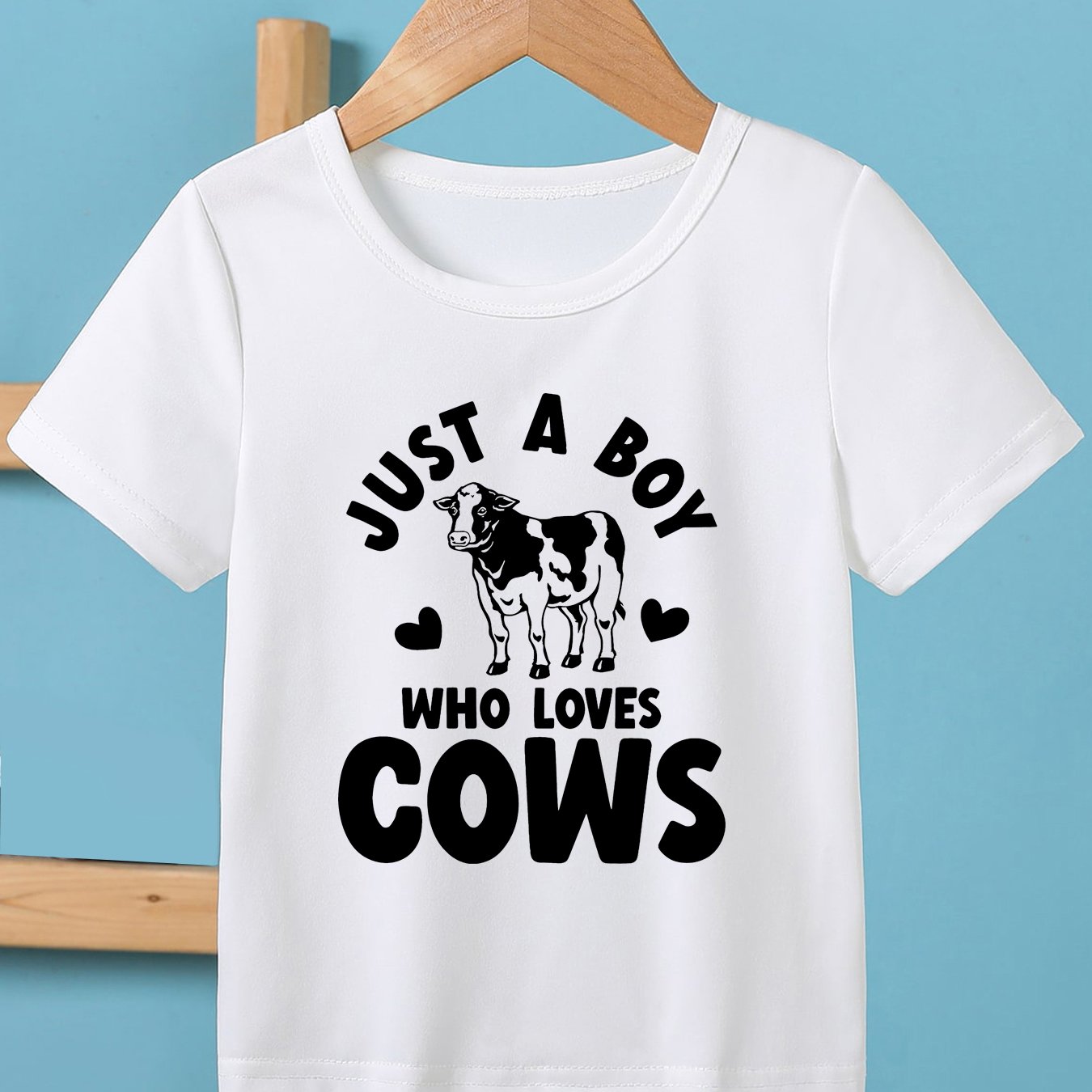 Toddler Boys Cow Lover T Shirt Soft Comfort Fit Casual Summer Top Tees