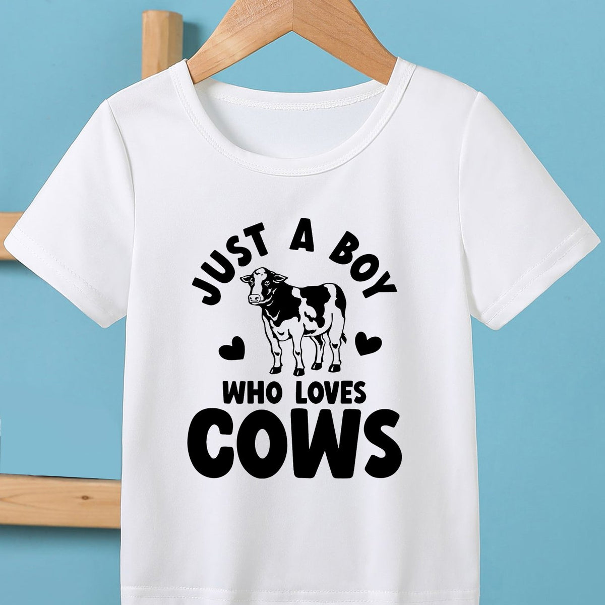 Toddler Boys Cow Lover T Shirt Soft Comfort Fit Casual Summer Top Tees