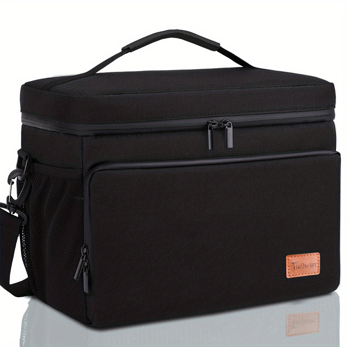 Large Capacity Insulated Lunch Bag with Adjustable Strap