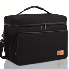 Large Capacity Insulated Lunch Bag with Adjustable Strap