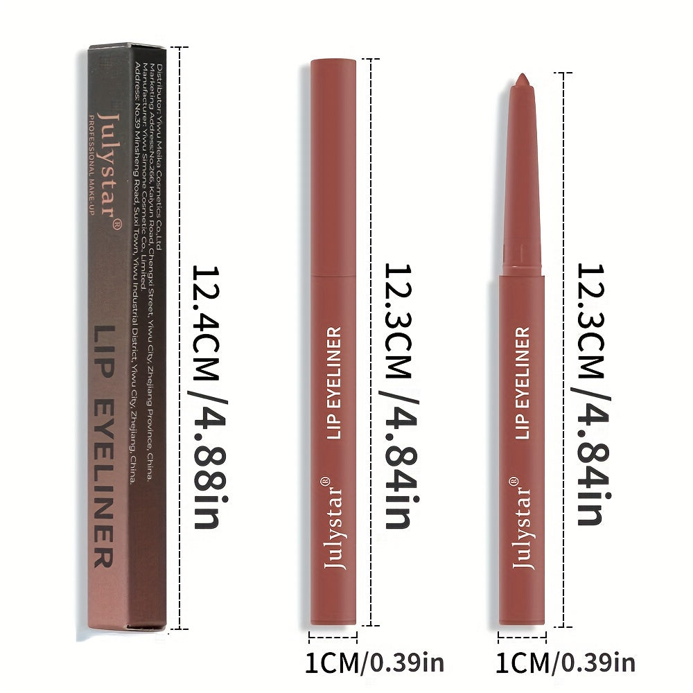 Waterproof Auto Lip Liner Matte Finish Long Lasting Lipstick Pen