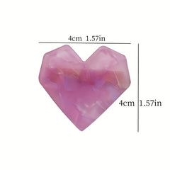 Heart Shape Side Clip Sweet Bangs Clip Hair Accessories