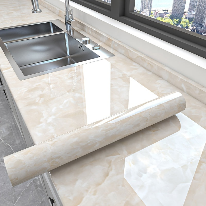 Marble Pattern Self-Adhesive Wallpaper for Kitchen Countertop