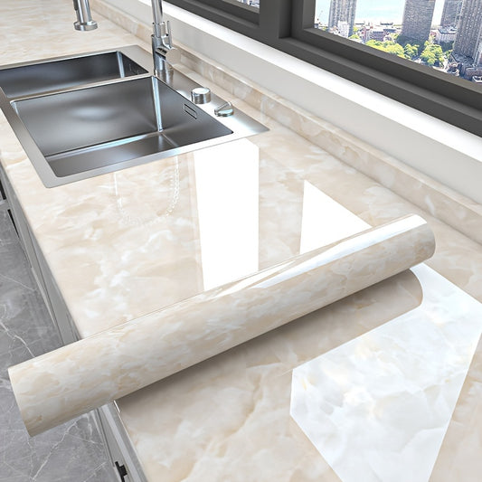 Marble Pattern Self-Adhesive Wallpaper for Kitchen Countertop