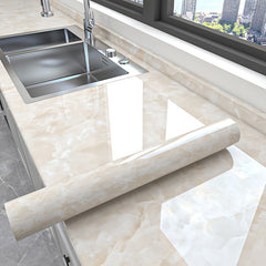 Marble Pattern Self-Adhesive Wallpaper for Kitchen Countertop