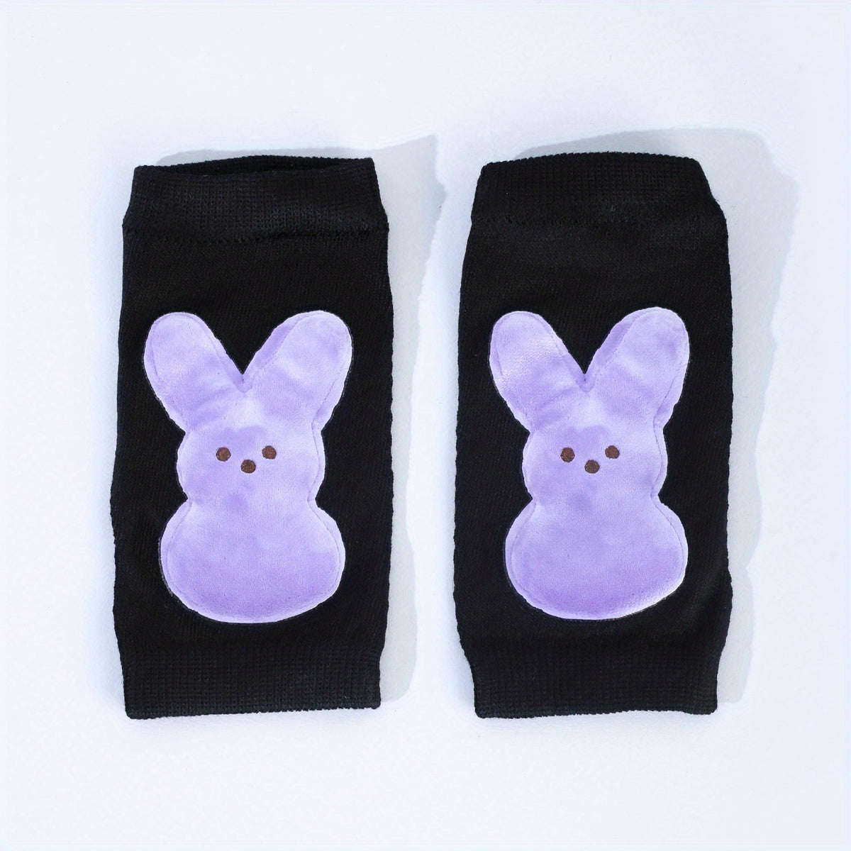 Easter Rabbit Print Fingerless Gloves Y2K Gothic Party Decorative Gloves