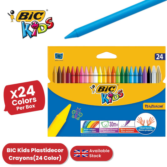 Plastidecor Crayons 24-Pack Assorted Colors