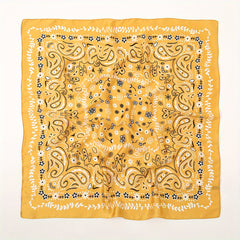 Classic Paisley Print Scarf Silk Square Shawl Sunscreen Head Wrap