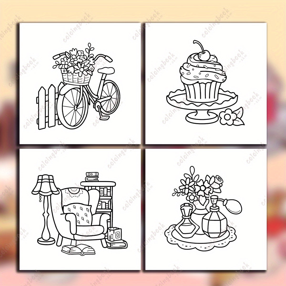 LZX Upgraded Deluxe Thickened Paper Coloring Book - 22 Pages