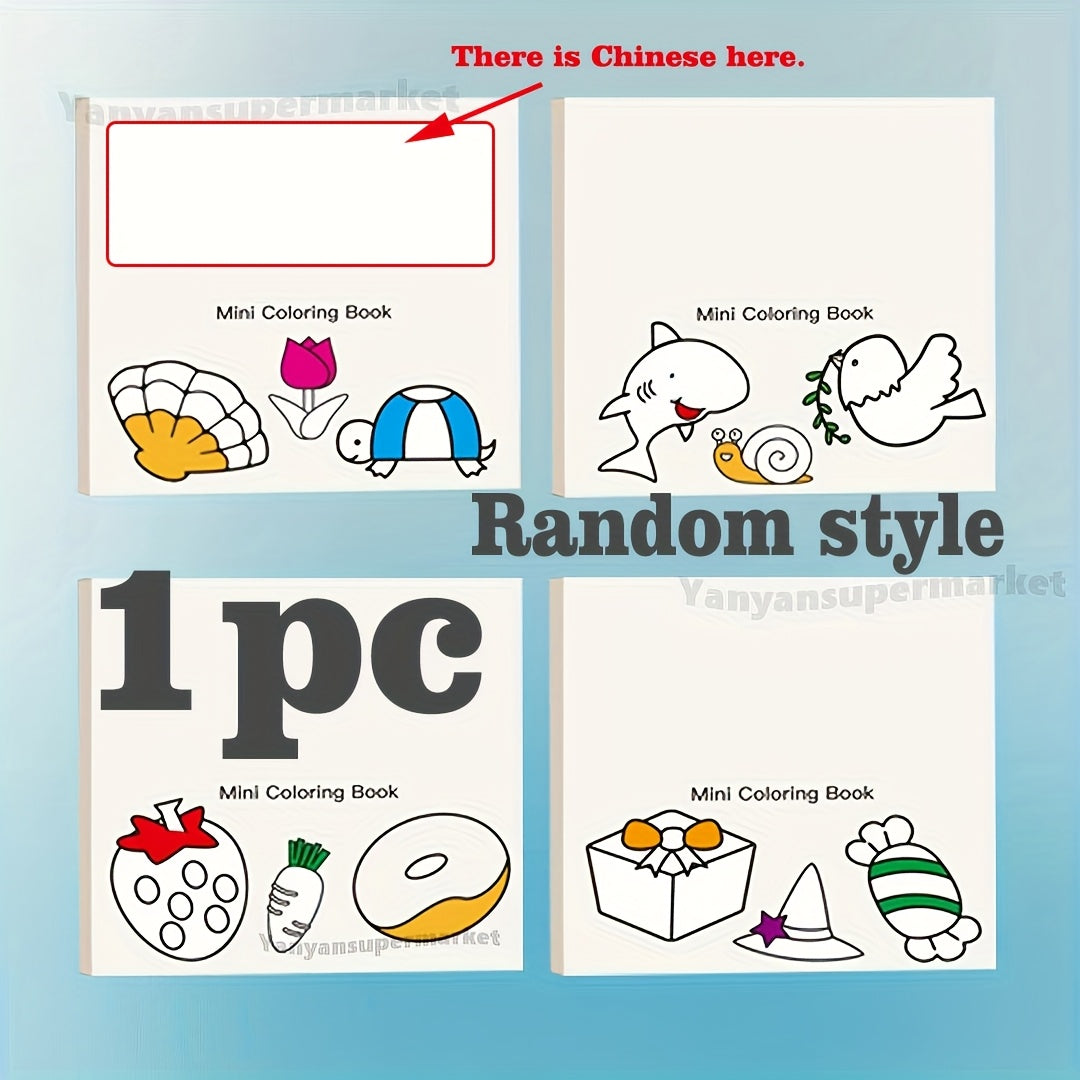 Mini Doodle Book Coloring Watercolor Sketchbook for Parties