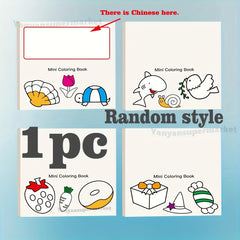 Mini Doodle Book Coloring Watercolor Sketchbook for Parties
