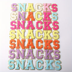 Iron On English Letters Stickers Embroidery Patches DIY Accessories