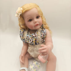 50 Golden Hair Reborn Doll Gift