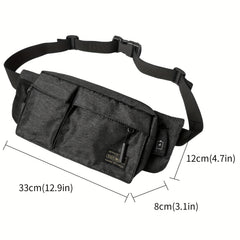 Men's Casual Large Capacity Chest Bag Outdoor Cycling Shoulder Bag