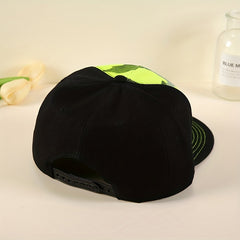 Leaf Embroidery Snapback Hat Camouflage Baseball Cap Unisex Sunscreen