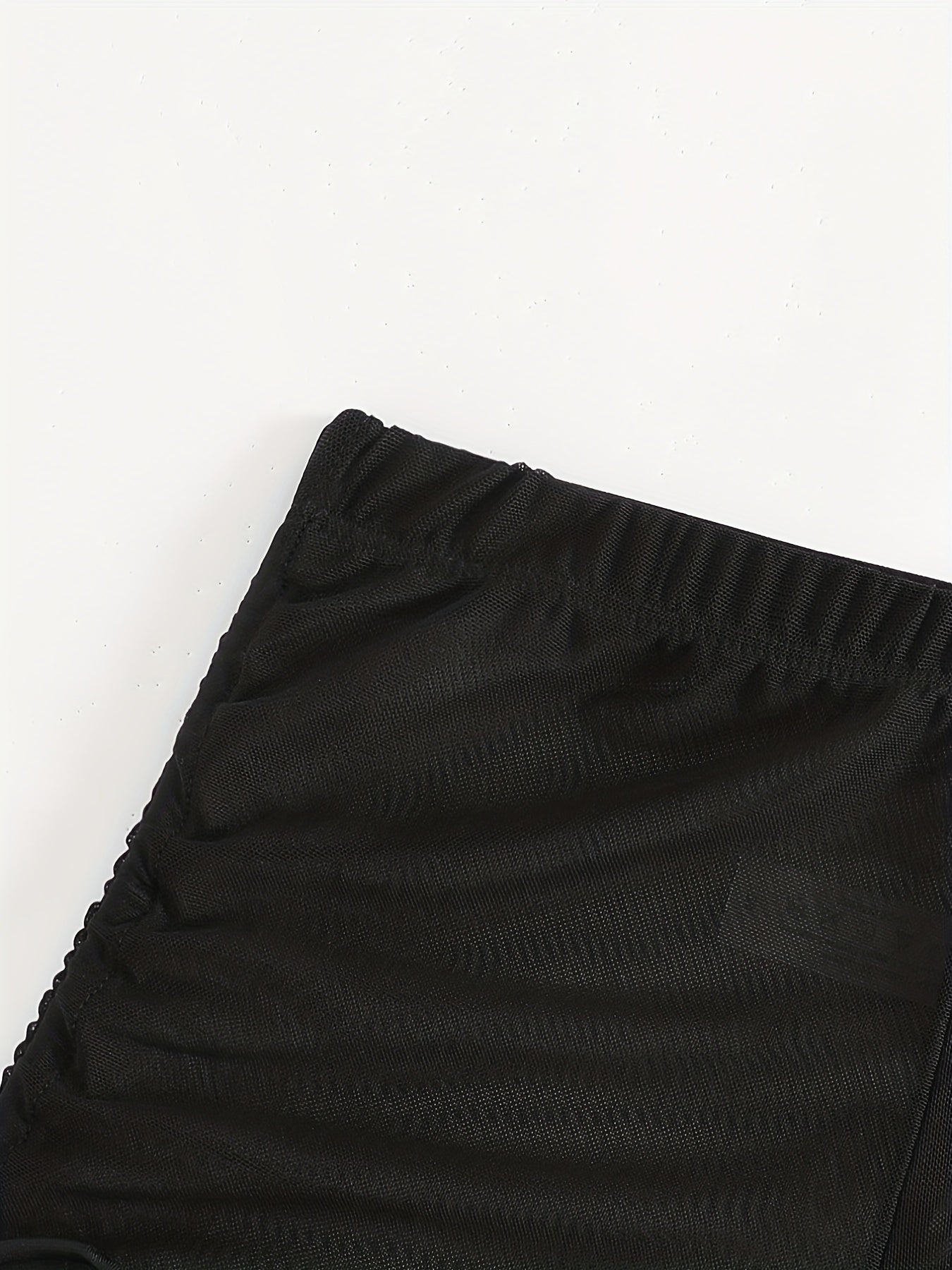 Mesh High Waist Swim Cover Up Pants