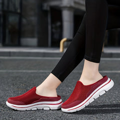 Soft Thick Sole Shock Absorption Woven Slippers Mesh Sandals